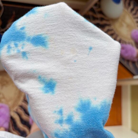 Oversized Cropped Sky Scene Tie-Dyed Pink Floyd T-Shirt ☁️🩷 - Picture 5 of 6